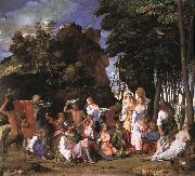 BELLINI, Giovanni The Feast of the Gods oil painting